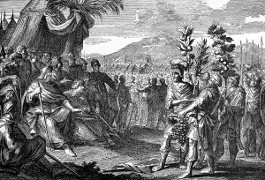 Historical Bible Images Prints: The Return of the Scouts, Fourth Book of Moses