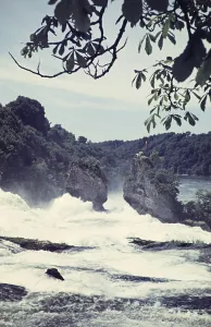 Empty Riverbank Landscape Prints: Rheinfall oder Rheinfalls Wasserfall