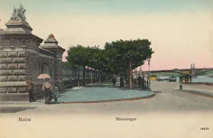 German Federal Republic Historic Site Prints: The Rhine installations in Mainz