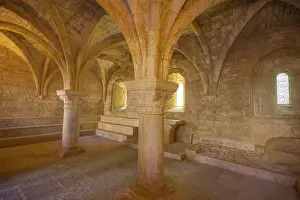 Cistercian Monastery Complex Prints: Ribbed vault in the chapter house