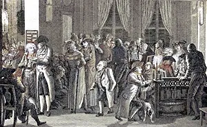 Vintage Styled Depictions Prints: In Richter's Cafe in Leipzig