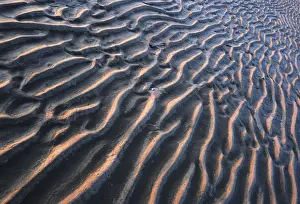 Framed Print : Westerhever Ripple Pattern in Mudflats Print, Germany
