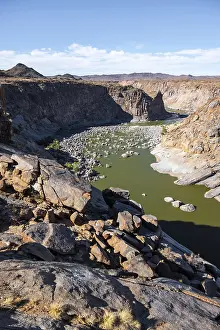 Orange River Landscape Prints: River bed and dump on the Orange River