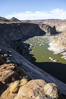 Orange River Landscape Prints: River bed and dump on the Orange River