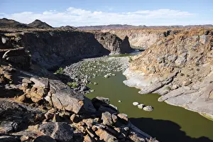 Orange River Landscape Prints: River bed and dump on the Orange River