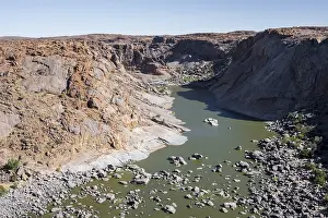 Orange River Landscape Prints: River bed and dump on the Orange River