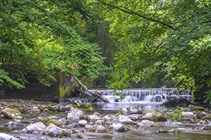 German Federal State Landscapes Prints: The river Lenne below Schmallenberg