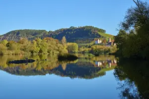Autumn In Bavaria Prints: River, Main, Trees, Castle, Reflection