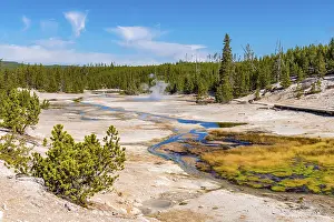 Geothermal Power Wyoming Prints: River in the Norris Back Basin