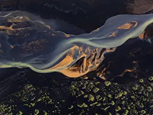 Mountain Torrent Photography Prints: River, river course, river delta