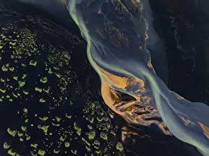 River Course Prints: River, river course, river delta