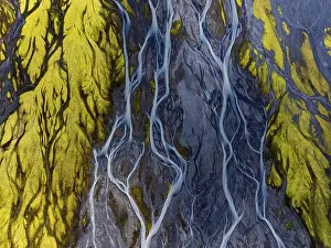 River Delta Prints: River, river course, river delta