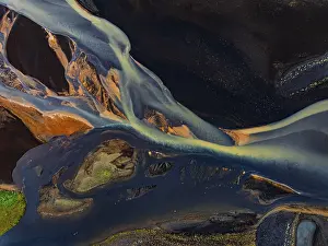 Aerial View Of River Prints: River, river course, river delta
