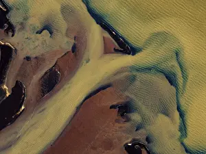 Aerial View Of River Prints: River, river course, river delta