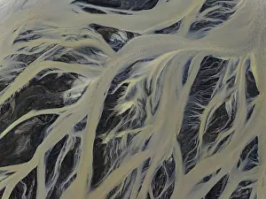 Aerial View Of River Prints: River, river course, river delta