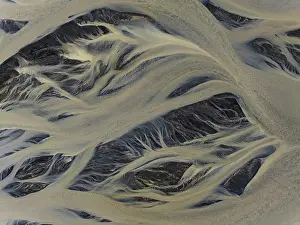 Aerial View Of River Prints: River, river course, river delta