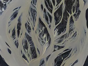 River Course Aerial Photography Prints: River, river course, river delta