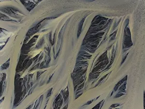 River Course Aerial Photography Prints: River, river course, river delta