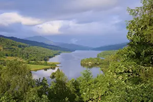 Queens View Pitlochry Scotland Prints: The river winds through a lush