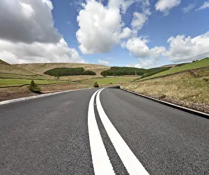 Deserted Highway Prints: Road