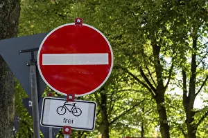 Cycling In Central Europe Prints: Road construction