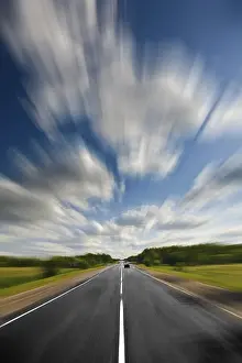 Long Distance Traffic Shot Prints: Road and speed