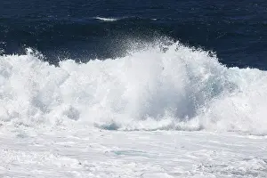 Surfing In The Canaries Prints: Roaring surf, waves, surf waves