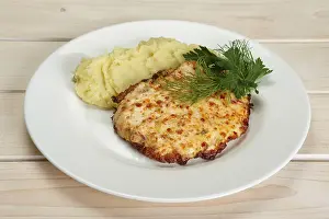 Mashed Potato Recipe Prints: Roasted meat with mashed potato