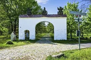 East Germany Landscapes Prints: Robber baron's gate at Klinger See