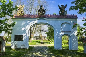 Central Europe Deserted Landscapes Prints: Robber baron's gate at Klinger See