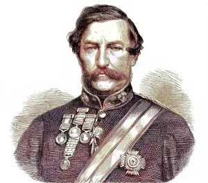 British Field Marshal Prints: Robert Cornelis Napier, 1st Baron Napier of Magdala (6 December 1810 - 14 January 1890) was a British field marshal