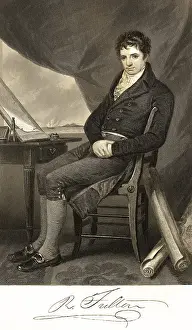 Steamship History Prints: Robert Fulton (1765-1815) engineer