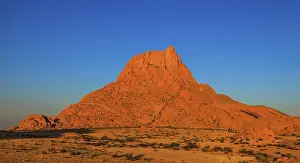 Evening Light Namibia Prints: Rock formations in the evening light around the Spitzkoppe