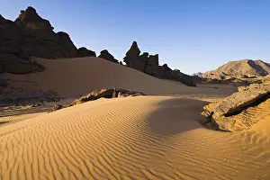 Rocky Formation In Libya Prints: Rock formations in the Libyan Desert