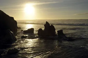 El Cotillo Beach Prints: Rocks on the beach of El Cotillo