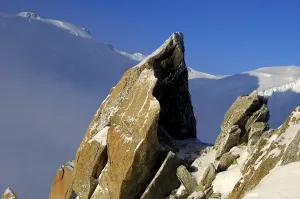 Snowy Alpine Landscape Prints: Between rocks and ice