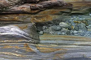 Mountain Torrent Scenery Prints: Rocks, rock structures, clear water