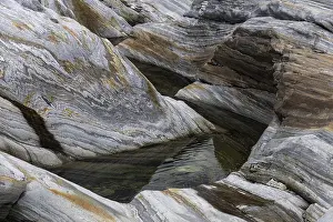 Central Europe Mountain Stream Prints: Rocks, rock structures, Verzasca River
