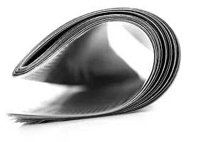 Still Life Studio Photography Prints: Rolled newspaper