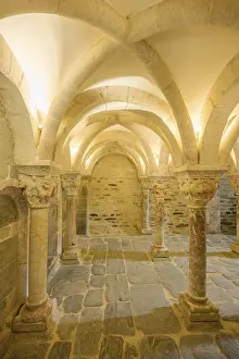 Deserted Monastery Complex Prints: Romanesque columns of the gallery