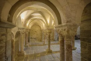 Romanesque Monastery Prints: Romanesque columns of the gallery