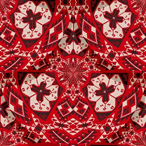 Classic European Art Prints: Romanian embroidery seamless pattern vector design