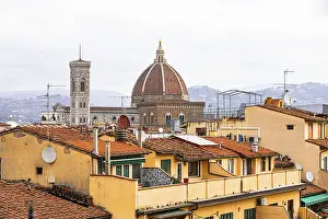Print of Florence Cathedral Rooftops, Tuscany, Italy