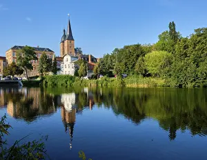 Thuringia Germany Landmark Prints: Rote Spitzen at the small pond