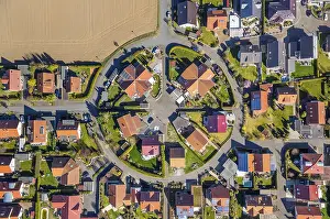 Ruhr District Germany Prints: Round developing area Buderich