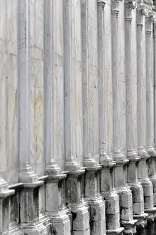 World Heritage Site Photography Prints: Row of marble columns in an architectural structure perspective view