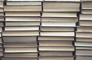 School Homework Help Prints: Rows and columns of numerous books