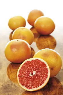 Table Top Food Photography Prints: Ruby Red Grapefruit (Citrus)