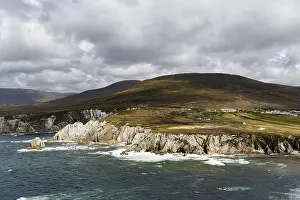 Wild Atlantic Way Mayo Prints: Rugged cliffs, chalk cliffs, Ashleam Bay