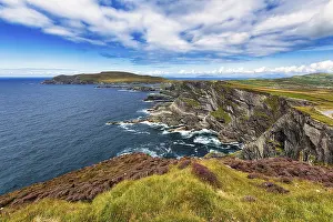 Steep Cliff Line Europe Prints: Rugged cliffs overlooking the Atlantic Ocean